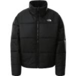 Schwarze Gesteppte The North Face Stehkragen Winterjacken mit Reißverschluss aus Polyester für Damen Größe L für den für den Winter 