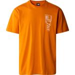Orange The North Face Rust T-Shirts für Herren Größe M für den für den Sommer 