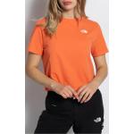 Reduzierte Orange Unifarbene The North Face T-Shirts aus Jersey für Damen Größe M 
