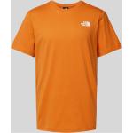 Orange Unifarbene The North Face Redbox T-Shirts aus Baumwolle für Herren Größe M 