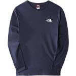 Marineblaue Streetwear Langärmelige The North Face Simple Dome T-Shirts für Herren Größe M für den für den Herbst 