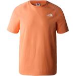 Orange The North Face T-Shirts aus Baumwolle für Herren Größe XL 