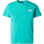 Reduzierte Türkise Langärmelige The North Face Simple Dome T-Shirts 