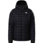 Schwarze Gesteppte The North Face Thermoball Winterjacken aus Polyester mit Kapuze für Damen Größe M für den für den Winter 