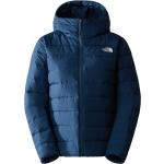 Blaue The North Face Aconcagua Daunenjacken mit Kapuze für Damen Größe XS für den für den Winter 
