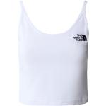 Reduzierte Weiße The North Face Tank-Tops aus Baumwolle Cropped für Damen Größe M für den für den Sommer 