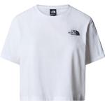 Reduzierte Weiße The North Face Simple Dome T-Shirts für Damen Größe L 