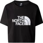 Reduzierte Schwarze Kurzärmelige The North Face Easy T-Shirts aus Baumwolle für Damen Größe XS 