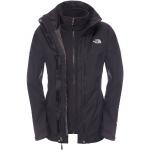 Graue Wasserdichte Winddichte The North Face Evolve II 3-in-1 Jacken aus Polyester mit Kapuze für Damen Größe XL 