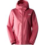 Reduzierte Pinke Wasserdichte Atmungsaktive The North Face Quest Regenjacken mit Reißverschluss aus Polyester mit Kapuze für Damen Größe XS 