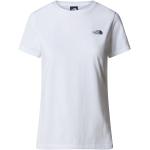 Reduzierte Weiße Langärmelige The North Face Simple Dome T-Shirts für Damen Größe L 