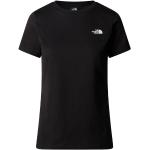 Reduzierte Schwarze Langärmelige The North Face Simple Dome T-Shirts für Damen Größe S 