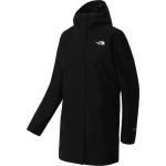 Schwarze Wasserdichte Atmungsaktive The North Face Winterjacken mit Kapuze für Damen Größe XS für den für den Winter 