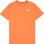 Orange The North Face T-Shirts für Herren Größe XL 