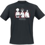 The Promised Neverland - Anime T-Shirt - Emma, Norman - S bis XL - für Männer - Größe M - schwarz - Lizenzierter Fanartikel