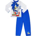 Blaue Sonic Lange Kinderschlafanzüge für Jungen Größe 134 