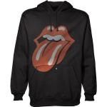 Schwarze Unifarbene Langärmelige Rolling Stones Damenhoodies & Damenkapuzenpullover aus Baumwolle mit Kapuze Größe XL 