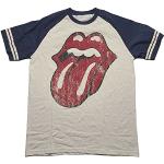 Weiße Rolling Stones Herrenbandshirts Größe M 