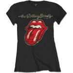 Schwarze Rolling Stones Damenbandshirts Größe L 