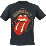 Schwarze Rolling Stones Rundhals-Ausschnitt Herrenbandshirts Größe 3 XL für Festivals 