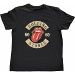 Schwarze Kurzärmelige Rolling Stones Damenfanshirts Übergrößen 