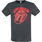Anthrazitfarbene Rolling Stones Herrenbandshirts Größe XL für Festivals 