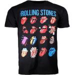 Schwarze Rolling Stones Herrenbandshirts Größe M 