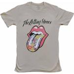 Sandfarbene Kurzärmelige Rolling Stones Bandshirts Größe XXL 