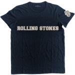 Marineblaue Rolling Stones Herrenbandshirts Größe M 