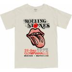 Sandfarbene Kurzärmelige Rolling Stones Bandshirts Größe XL 