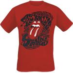Rote Rolling Stones Rundhals-Ausschnitt Herrenbandshirts Größe XXL für Festivals 