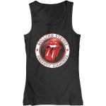 Schwarze Rolling Stones Rundhals-Ausschnitt Damenfanshirts Größe XXL für Festivals 