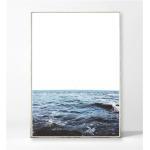 The Sea Kunstdruck Poster Bild Ozean Meer Wellen Wasser Landschaft Küste Minimalistisch Skandinavisch