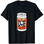 Schwarze Die Simpsons Duff T-Shirts für Herren Größe S 