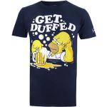 The Simpsons - "Get Duffed" T-Shirt für Herren TV2110 (3XL) (Holzkohle)
