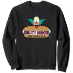 Schwarze Die Simpsons Krusty der Clown T-Shirts mit Burger-Motiv für Herren Größe S 