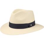 Dunkelblaue Elegante Lierys Panamahüte aus Stroh für Herren Größe XXL für den für den Sommer 