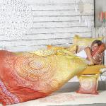 Arabische Bio Nachhaltige Blumenbettwäsche mit Mandala-Motiv aus Baumwolle trocknergeeignet 155x220 