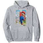 Graue Super Mario Mario Herrenhoodies & Herrenkapuzenpullover Größe S 