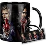 The Vampire Diaries Ian Somerhalder Paul Wesley Nina Dobrev Joseph Morgan B Tasse Innen & Henkel Schwarz Keramikbecher Mug