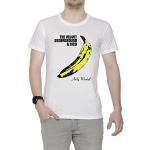 The Velvet Underground Herren T-Shirt Rundhals Weiß Kurzarm Größe M Men's White Medium Size M