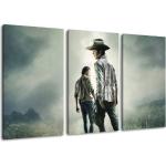 The Walking Dead Mehrteilige Leinwandbilder aus Holz 80x120 3-teilig 