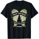 Schwarze The Walking Dead Daryl Dixon T-Shirts für Herren Größe S 