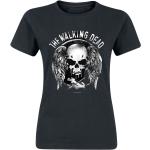 Schwarze The Walking Dead Rundhals-Ausschnitt T-Shirts für Damen Größe L 