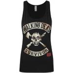 Schwarze The Walking Dead T-Shirts aus Baumwolle für Damen Übergrößen für den für den Sommer 