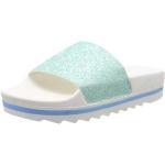 The White Brand Damen Glitter Matte Peeptoe Sandal