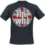 The Who T-Shirt - Distressed Union Jack - XL bis XXL - für Männer - Größe XL - schwarz - Lizenziertes Merchandise