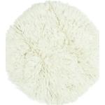 Beige Theko Hochflorteppiche aus Wolle 