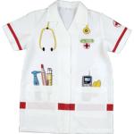 Weiße Arzt-Kostüme aus Polyester für Kinder Einheitsgröße 