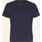 Dunkelblaue THEORY V-Ausschnitt Blusenshirts & Schlusen aus Seide für Damen Größe M 